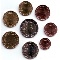 Набор монет евро (8 шт). 2013 год, Люксембург.