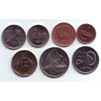 Набор монет Фиджи (7 шт.). 2006-2010 год, Фиджи.