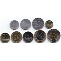 Набор монет Литвы (9 шт). 1991-2013 гг., Литва.