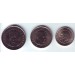 Набор монет Турции (3 шт.: 50, 100, 250 тысяч лир). 2004 год, Турция.