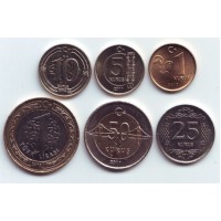 Набор монет Турции (6 шт.) 2011-2012 гг., Турция.