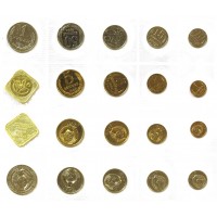 Годовой набор монет  СССР  1990 года ММД (Брак 1 рубль гуртовая надпись 1989 год) Редкий